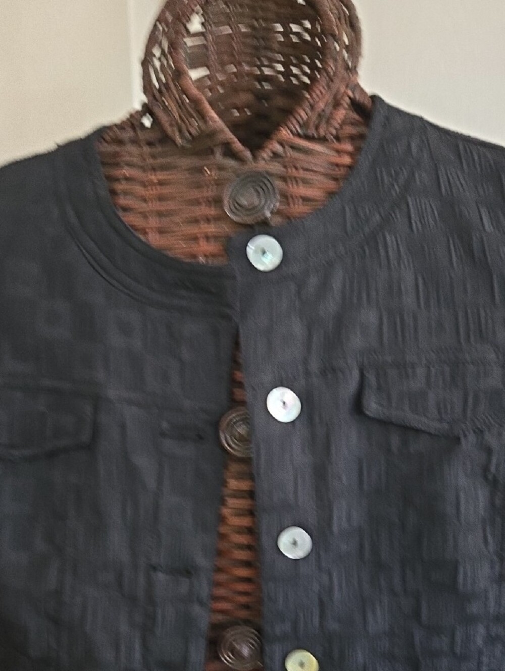 Ruby Rd. Black Textured Cropped Jacket - Picture 4 of 12